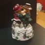 Christmas Musical Wind Up Lovable Teddie Ornament Image 2