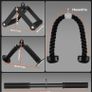 Cable Machine Attachment Set, Lat Pulldown Attachments for Home Gym Equipment, Tricep Pull Down Attachment for Home Gym Accessories, Lat Pull Down Bar and Tricep Rope Cable Attachment Image 5
