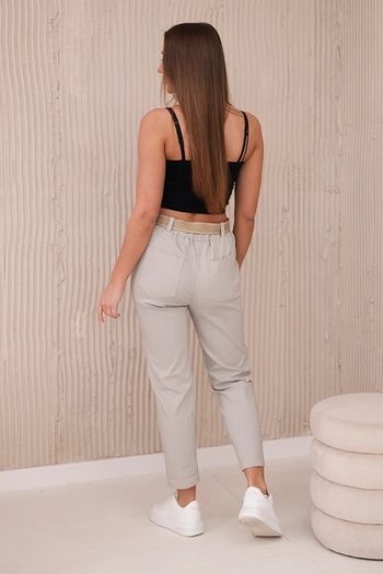 trousers with belt fit sm-m-l made in Italy