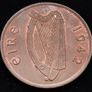[#2647] - Ireland 1942 | Irish 1d | Irish One Penny  | KM.11 | UNC Image 2