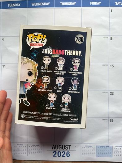 The Big Bang Theory Funko Pops - Sheldon, Leonard, Penny, Raj, Amy Stuart