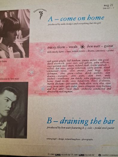 Everything but The Girl - Come on Home - 1986 7" vinyl