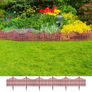 17 pcs Lawn Dividers 10 m Brown Image 2