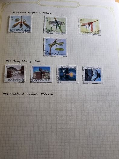 Stamp album 153 Botswana, Lesotho