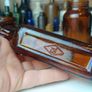485 - Set of 5 Vintage Brown Amber Glass Screw Top Collectible Decorative Bottles Image 8