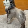 Antique Ceramic Lion Figurine Image 3