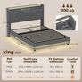 King Bed Frame with Headboard Image 4