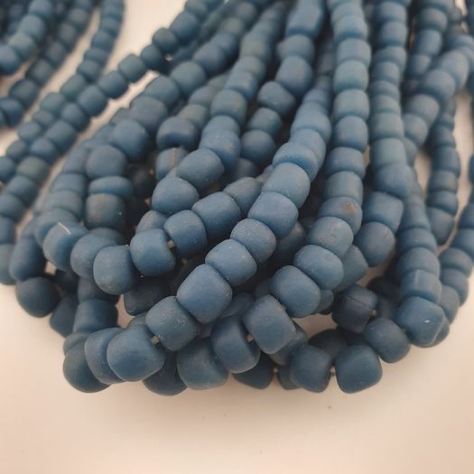 Antique African Style Green Blue 4-5.5mm Beads Necklace Strands