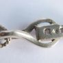 Vintage Sterling Silver 925 Drop Pendant Necklace length 18" - 4,5g Image 8