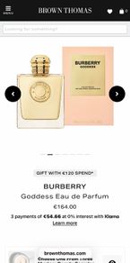 Burberry Goddess parfum travel set for her