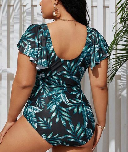 Beautiful Swimsuit with Butterfly Sleeves size 20