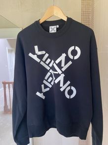 Kenzo Paris Black Sweatshirt Jumper Size M