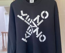 Kenzo Paris Black Sweatshirt Jumper Size M