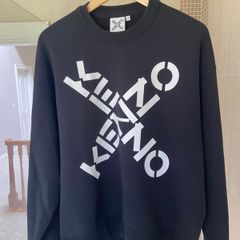 Kenzo Paris Black Sweatshirt Jumper Size M