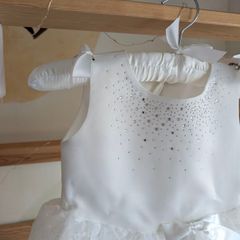 Dashing satin dress 4-6 years from Korea