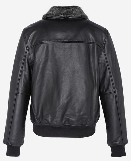 New Schott NYC LC930D Pilot Cowhide Leather Men's Jacket, Removable Collar