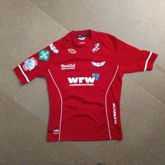 FREE POST LLanelli (M) Rugby Jersey Shirt Kooga Vintage Retro Red Wales Medium