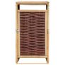 Single Bin Shed Pinewood and Wicker Image 3
