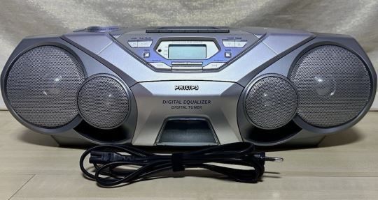 From 1999 Phillips AZ1560 - CD / Radio / Cassette Recorder / Surround Sound Boombox.
