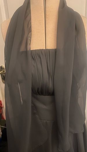 Grey Dress and Scarf