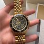 Michael Kors Bayville Chronograph Black Dial Gold Steel Strap Watch For Men - MK8726 Image 5