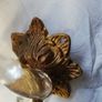 Vintage 1960 Wall Brass & Glass Drops Murano Lamps Image 3