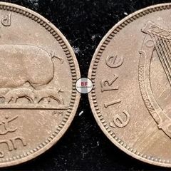 [#2191] - Ireland 1953 | Irish 1/2d | Irish Half Penny | KM.10 | High Grade