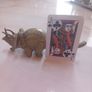 Vintage brass dinosaur, desktop curio, rare, D18 post 8e Image 2
