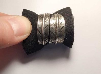 Handmade American Native Sterling Silver Feather Ring