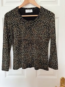 Top - Stretch Animal Print - Size 12-14