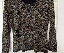 Top - Stretch Animal Print - Size 12-14