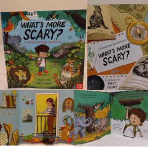 What,s More Scary, lift the flap Hardback Storybook