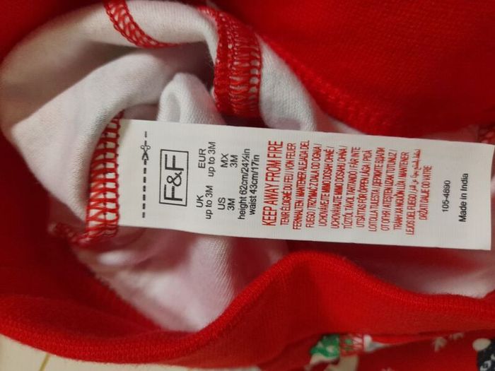 NEW My first Christmas pjs with hat up to 3 months F&F