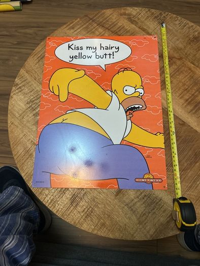 Simpsons metal sign