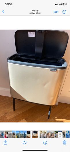 Barbantia bin Bo touch bin 11+23 litre