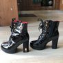 Black heeled Boots for women, size 39 EUR Image 4