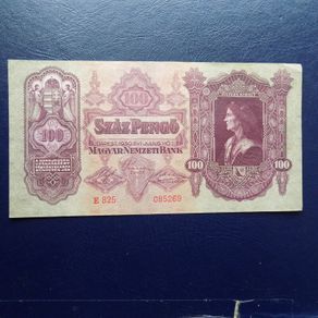 Hungary 1930.100 Pengo.Very Fine.Large Note.