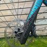 CUBE HANZZ DH MTB 18" with Bell full face helmet and gloves Image 10