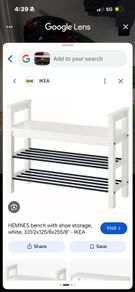 Shoe rack bench