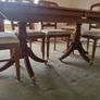 Cherry wood dining table and 8 chairs Image 4