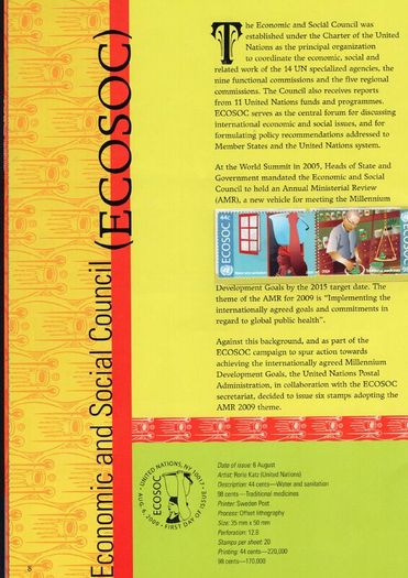 2009 United Nations New York Stamp Collection (inc 16 images)