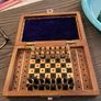 Miniature wooden Chess set Image 3