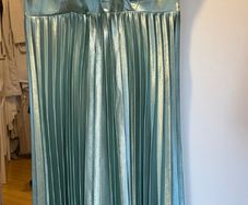 Dorothy Perkins LUXE Pleated Midi Dress  Sage Green Satin (Brand New With Tags