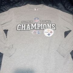 mens long sleeve Pittsburgh Steelers superbowl T shirt size medium