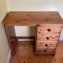 Traditional Solid Wood Dressing Table & Arched Mirror Set Image 3