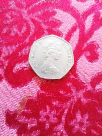 1973 UK 50 Pence Coin