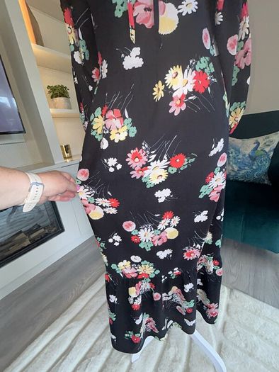 Ladies Black Multi Coloured Dress from Dunne Stores UK 10 / EU 38