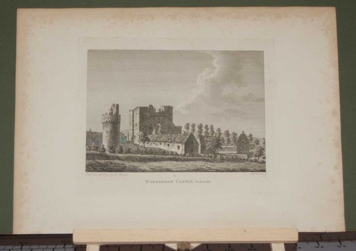 Torfeekan Castle County Louth 1797 Antique Print