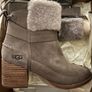 Ugg Kirke Shearling Leather Trim Suede Boots Image 6