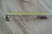 vintage  brass candle snuffer extinguisher